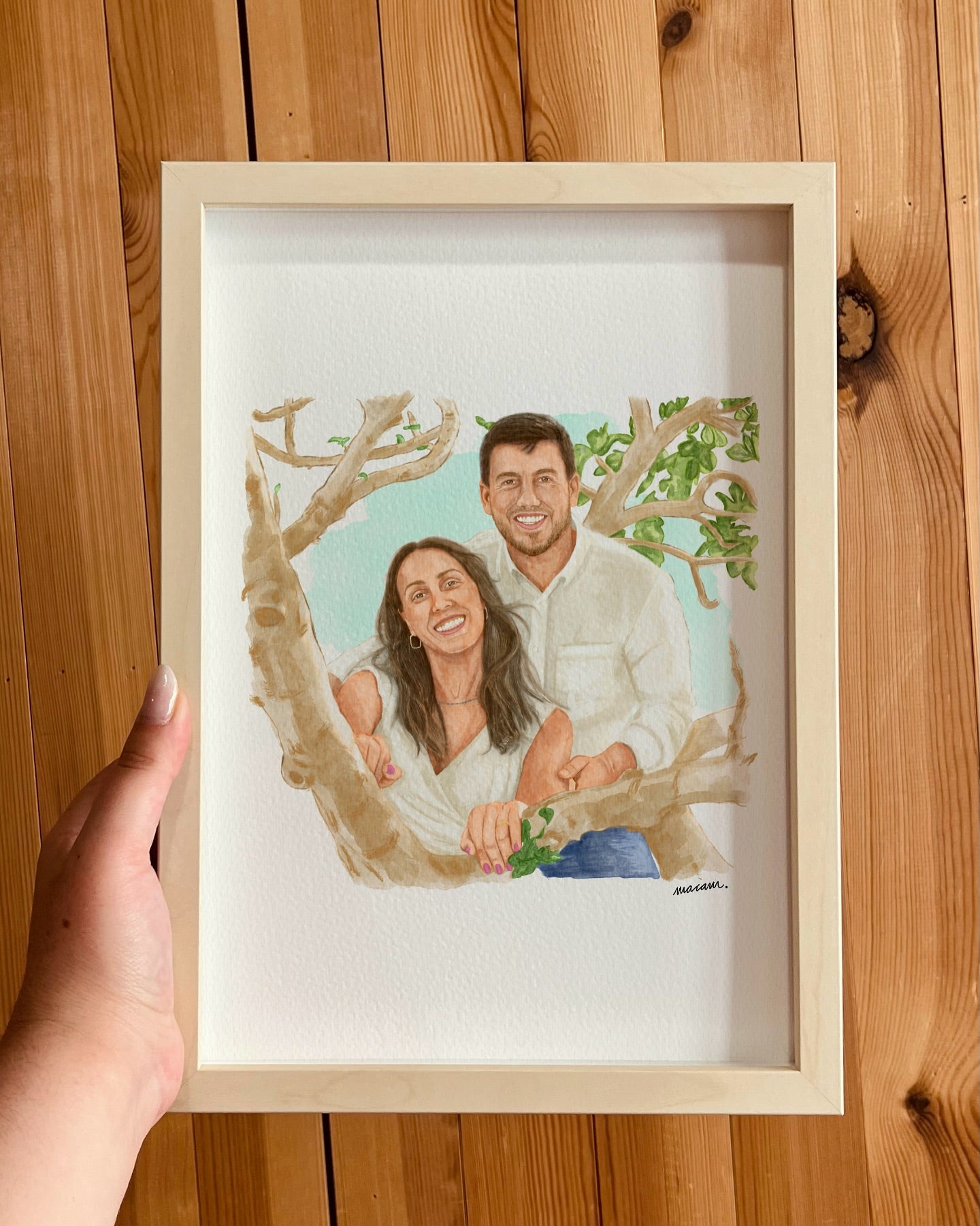Ilustración personalizada Personas y Fondo Detallados