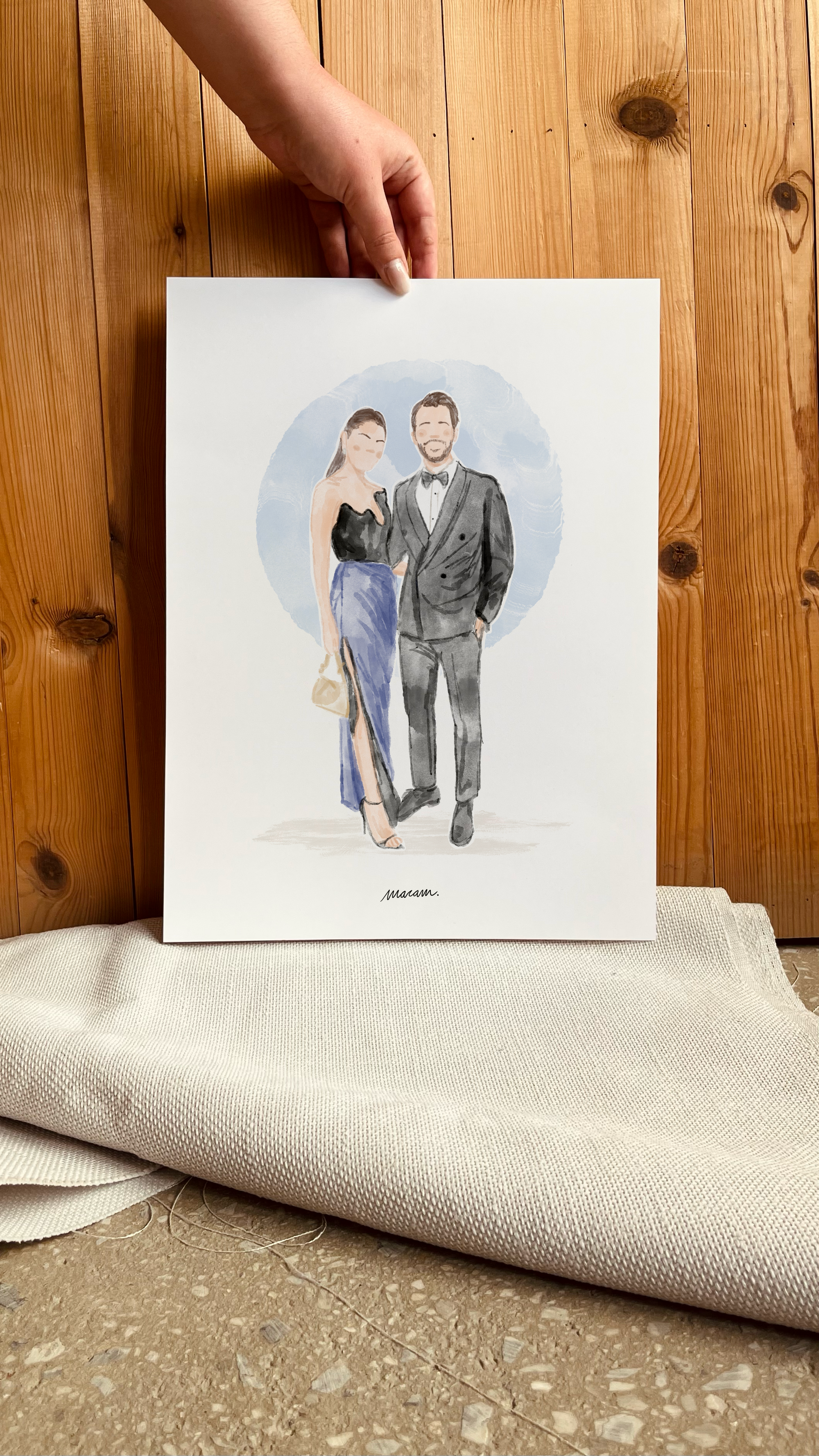 Ilustración personalizada sin rasgos